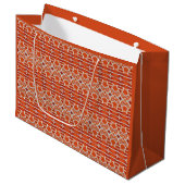 GINGERBREAD Große Geschenktasche Geschenktüte (Vorderseite Schrägansicht)