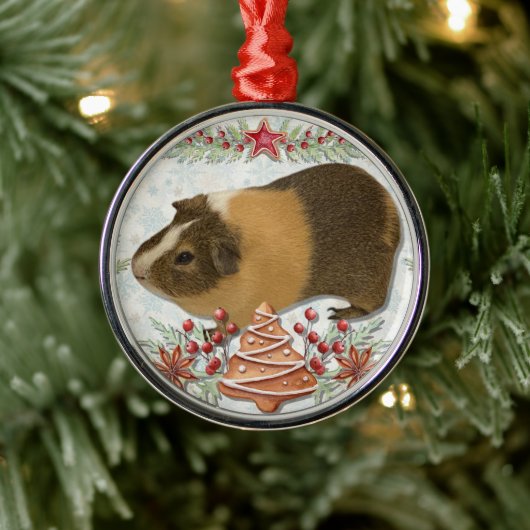 Gingerbread Guinea Ornament Aus Metall (Baum)