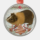 Gingerbread Guinea Ornament Aus Metall (Vorne)