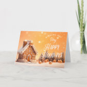 Gingerbread Happy Holidays Realtor Holiday Card Dankeskarte (Vorderseite)