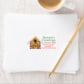 Gingerbread-Haus - Die Grüße der Jahreszeit Adressaufkleber (Insitu)