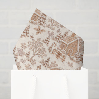 Gingerbread-Haus-Weihnachts-Toile Seidenpapier