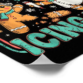 Gingerbread Have You Tried Icing It Christmas Nurs Poster (Ecke)