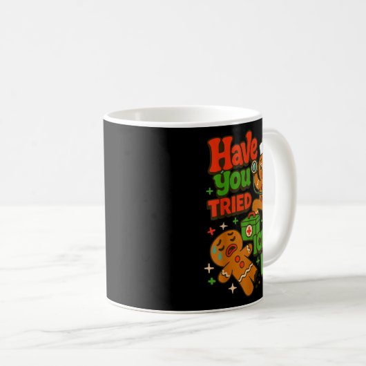 Gingerbread Have You Tried Icing It Funny Christma Kaffeetasse (VorderseiteRechts)