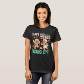 Gingerbread Have You Tried Icing It Funny Christma T-Shirt (Vorne ganz)