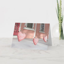 Gingerbread Hearts in Snow - Martha's Vineyard Karte