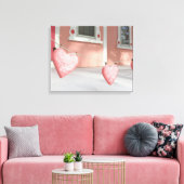 Gingerbread Hearts in Snow - Martha's Vineyard Leinwanddruck (Insitu (Wohnzimmer))