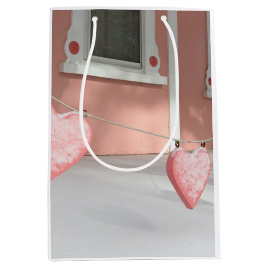 Gingerbread Hearts in Snow - Martha's Vineyard Mittlere Geschenktüte (Vorderseite)