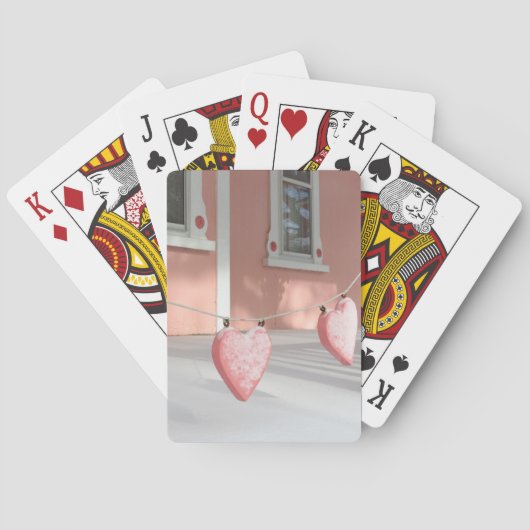 Gingerbread Hearts in Snow - Martha's Vineyard Spielkarten (Rückseite)