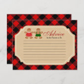 Gingerbread Holiday Gender Revevice Card Begleitkarte (Vorne/Hinten)