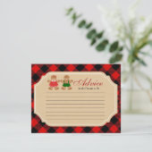 Gingerbread Holiday Gender Revevice Card Begleitkarte (Stehend Vorderseite)