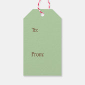 Gingerbread Holiday-Geschenketiketts Geschenkanhänger (Rückseite)