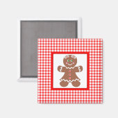 Gingerbread Holiday Girl Magnet (Vorderseite/Rückseite)