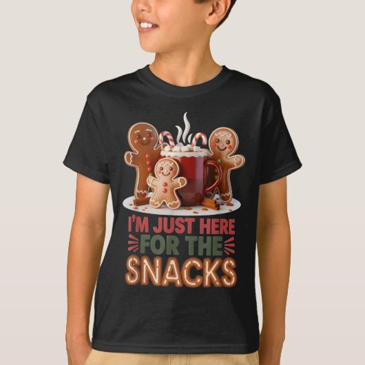 Gingerbread Holiday Snacks Funny Christmas T-Shirt (Vorderseite)