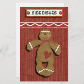 Gingerbread Holidays Recipe Binder Divider (Vorne/Hinten)