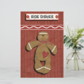 Gingerbread Holidays Recipe Binder Divider (Stehend Vorderseite)