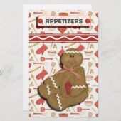 Gingerbread Holidays Recipe Binder Divider (Vorne/Hinten)