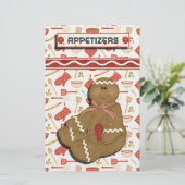 Gingerbread Holidays Recipe Binder Divider (Stehend Vorderseite)
