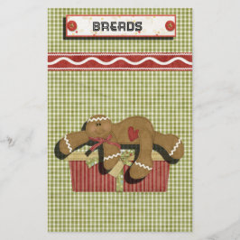 Gingerbread Holidays Recipe Binder Divider Briefpapier
