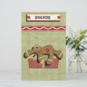 Gingerbread Holidays Recipe Binder Divider Briefpapier (Stehend Vorderseite)