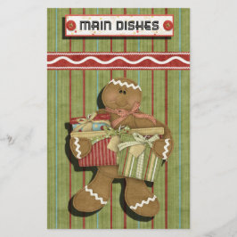 Gingerbread Holidays Recipe Binder Divider Briefpapier