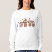 Gingerbread Hot Cocoa Weihnachtsgetränke Sweatshirt (Vorderseite)