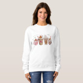 Gingerbread Hot Cocoa Weihnachtsgetränke Sweatshirt (Vorne ganz)