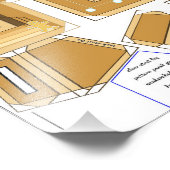 Gingerbread House 1. Zuhause Frame Ornament Craft Fotodruck (Ecke)