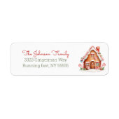 Gingerbread House Address Labels (Vorne)