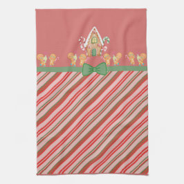 Gingerbread House and Gingerbread Männer Geschirrtuch
