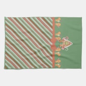 Gingerbread House and Gingerbread Männer Küche Tow Geschirrtuch (Horizontal)