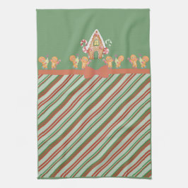 Gingerbread House and Gingerbread Männer Küche Tow Geschirrtuch