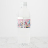 Gingerbread House Baby Dusche Wasserflaschenetikett (Rückseite)