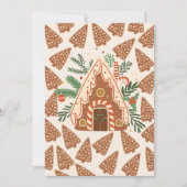 Gingerbread House Christmas Bake Decorating Party Einladung (Vorderseite)