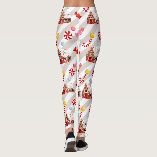 Gingerbread house Christmas Leggings (Rückseite)