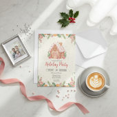 Gingerbread House Christmas Party Invitation Einladung