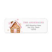 Gingerbread House Christmas Return Address (Vorne)