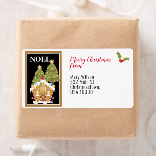 Gingerbread House & Christmas Trees (Insitu)