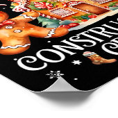 Gingerbread House Construction Crew Cookie King Ch Poster (Ecke)