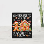 Gingerbread House Construction Crew Cookies Baking Karte (Vorderseite)