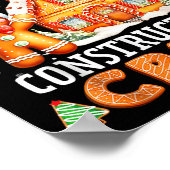 Gingerbread House Construction Crew Decorating Bak Poster (Ecke)