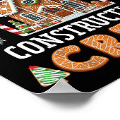 Gingerbread House Construction Crew Kids Men Women Poster (Ecke)
