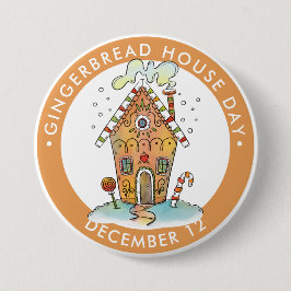 Gingerbread House Day, Candy House Button