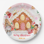 Gingerbread House Decorating Party Pappteller (Vorderseite)