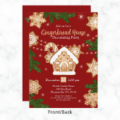 Gingerbread House Decoration Party Aquarell Einladung