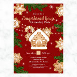Gingerbread House Decoration Party Aquarell Einladung<br><div class="desc">Bezauberndes Lebkuchenhaus mit Party Einladung mit festlichen Aquarellwiesen,  Lebkuchensternchen,  Bonbonakzent und einem kuscheligen Lebkuchenhaus. Ideal für Ferien-Ansammlungen,  leicht anpassen. Übereinstimmende Artikel in meinem Geschäft UnuqieDesigns.</div>
