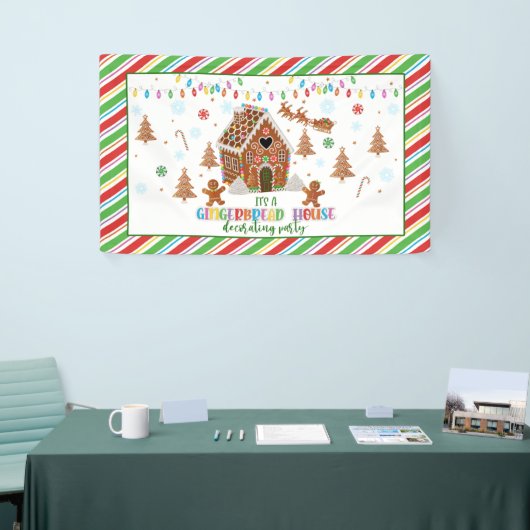 Gingerbread House Decoration Party Banner (Messeveranstaltung)