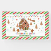 Gingerbread House Decoration Party Banner (Horizontal)