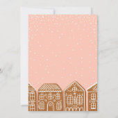 Gingerbread House Decoration Party Einladung (Rückseite)