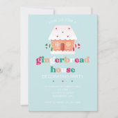 Gingerbread House Decoration Party Einladung (Vorderseite)